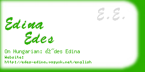 edina edes business card